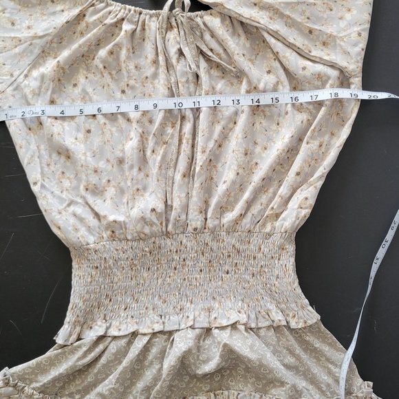 Easel Dress, Boutique, S. Floral print with tiered ruffles, boho, Spring, party - Picture 4 of 5